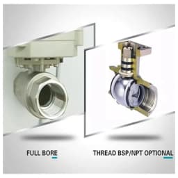 TFM20 S2 C DC9V 24V New 2 Way SS304 3 4 DN20 Modulating Valve 0 5V 0 10V or 4 20mA 5 Wire for Water Proportional Control Bsp, Out 4 20mA 0V to 5V