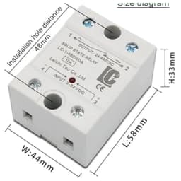 High Quality SSR 10DA 25DA 40DA DC AC Single Phase Solid State Relay 10A 25A 40A 60A 80A 100A 120A 3 32VDC Control 24 480VAC 100