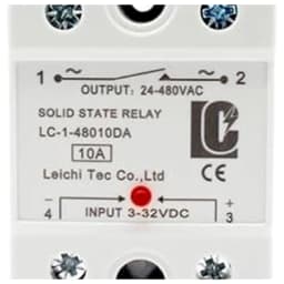 High Quality SSR 10DA 25DA 40DA DC AC Single Phase Solid State Relay 10A 25A 40A 60A 80A 100A 120A 3 32VDC Control 24 480VAC 10
