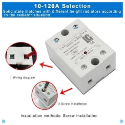High Quality SSR 10DA 25DA 40DA DC AC Single Phase Solid State Relay 10A 25A 40A 60A 80A 100A 120A 3 32VDC Control 24 480VAC 60