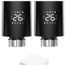 Smart Radiator Actuator TRV Programmable Thermostatic Radiator Valve App Remote Temperature Controller Support 2pc 1413e b hub