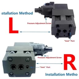 EBG 03 H Electro Hydraulic Proportional Relief and Flow Control EBG 03 C R 51 EBG 03 B L 51 ERG 03 H 30 ERG 03 C 30 Installation r, EBG 03 B 51