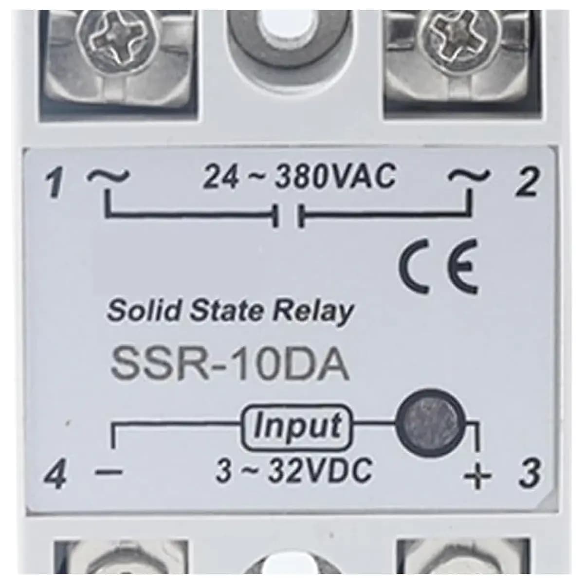 Solid State Relay SSR 10DA 25DA 40DA DC Control AC White Shell Single Phase Without Plastic Cover 3 32V Input DC 24 380V SSR 10DA
