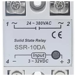 Solid State Relay SSR 10DA 25DA 40DA DC Control AC White Shell Single Phase Without Plastic Cover 3 32V Input DC 24 380V SSR 10DA