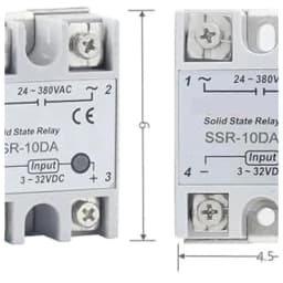 Solid State Relay SSR 10DA 25DA 40DA DC Control AC White Shell Single Phase Without Plastic Cover 3 32V Input DC 24 380V SSR 10DA