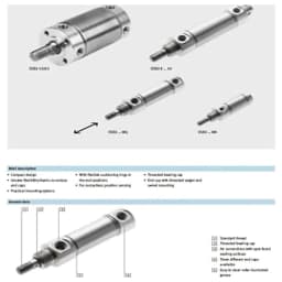 1pc Stainless Steel Mini Cylinder DESU8 10 12 16 20 25 32 40 50 25 50 75 100 125 150 175 200 250 300 100