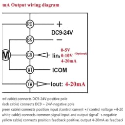 TFM25 S2 C Proportional Valve 2 Way Brass 1 DN25 0 5V 0 10V 4 20mA Regulating Valve DC9 24V 5 Wires for HVAC Water Control Bsp, OUTPUT PWM 4MA TO 20MA