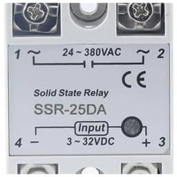 Solid State Relay SSR 10DA 25DA 40DA DC Control AC White Shell Single Phase Without Plastic Cover 3 32V Input DC 24 380V SSR 25DA