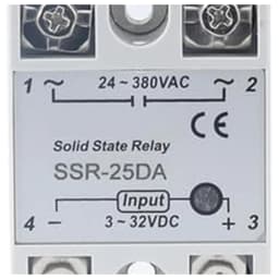 Solid State Relay SSR 10DA 25DA 40DA DC Control AC White Shell Single Phase Without Plastic Cover 3 32V Input DC 24 380V SSR 25DA