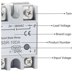 Solid State Relay SSR 10DA 25DA 40DA DC Control AC White Shell Single Phase Without Plastic Cover 3 32V Input DC 24 380V SSR 25DA
